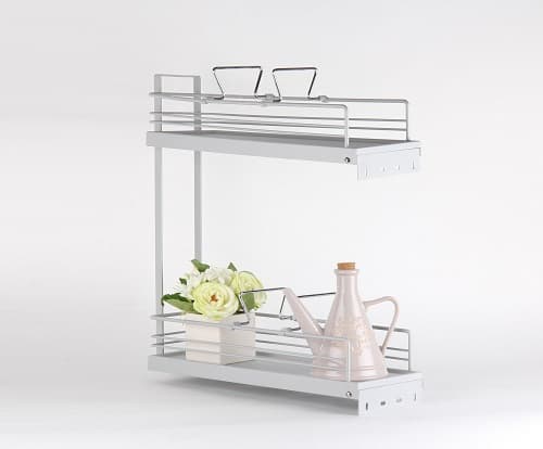 Deluxe pull out basket for kitchen cabinet